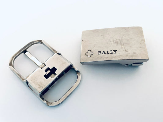 Two Bally of Switzerland Belt Buckles Made In Italy 