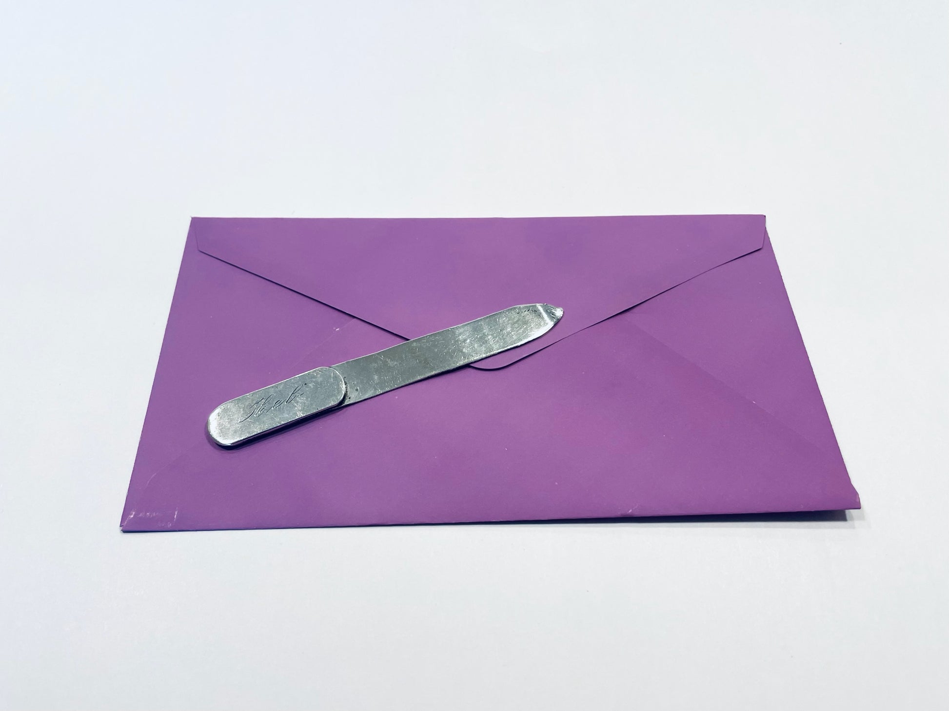 Mexico Silver Monogram Letter Opener Bookmark 