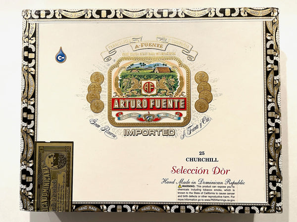 Arturo Fuente Churchill Selection Hand Made Rectangle Humidor Box