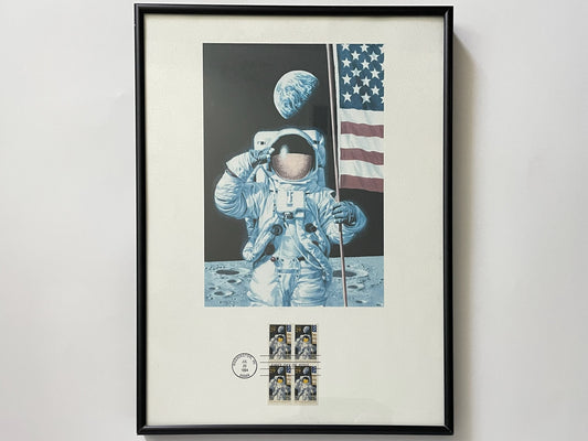 Commemorative The Apallo Eleven Moon Landing Framed Poster