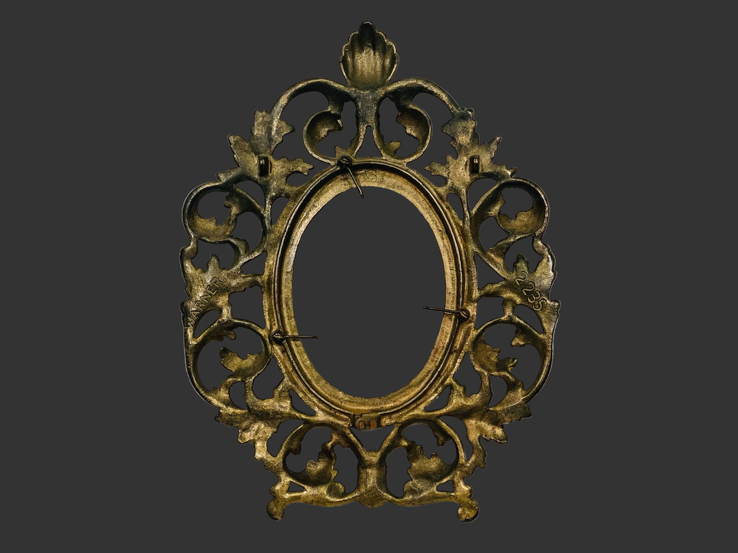 Rococo Style Picture Frame Marked Warner Numbered 