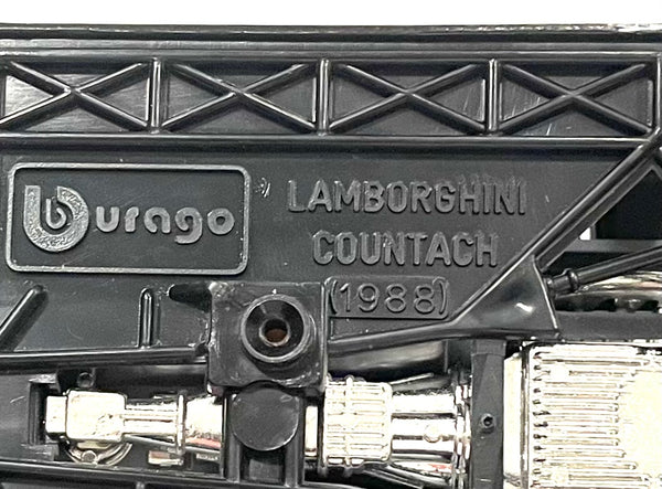 Black Lamborghini Countach Made In Italy By Burago Model Car