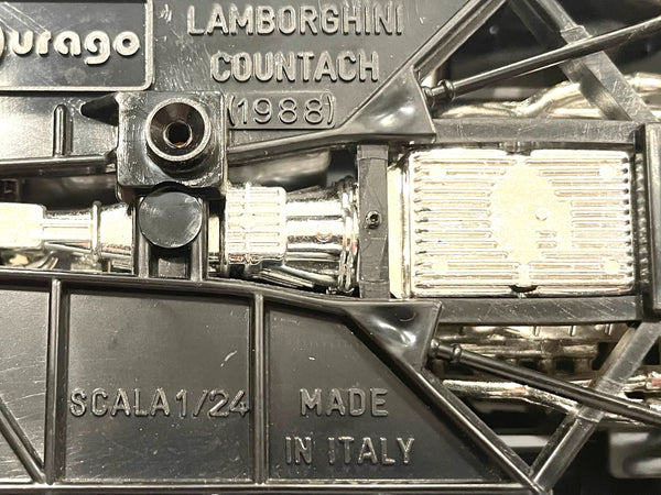 Black Lamborghini Countach Made In Italy By Burago Model Car