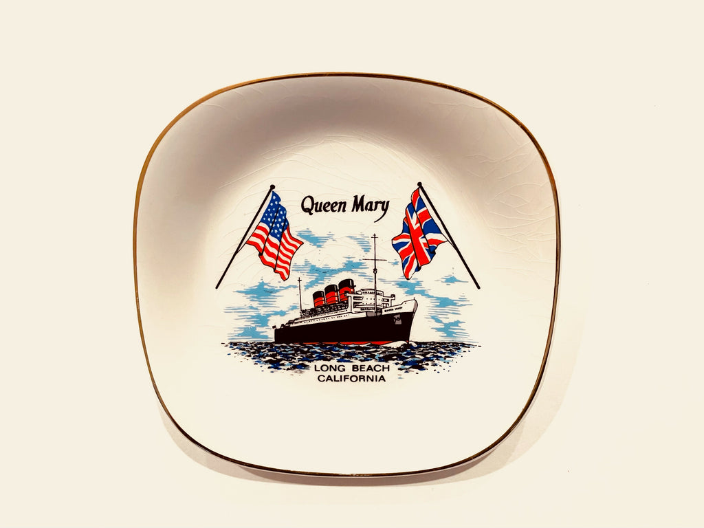 Queen Mary Long Beach California Commemorative Plate Opening Edition
