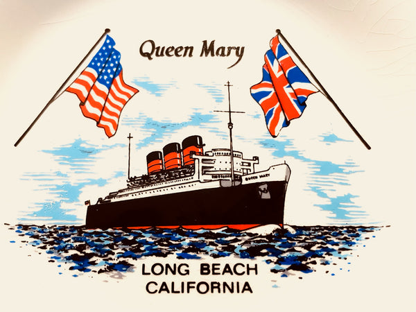 Queen Mary Long Beach California Commemorative Plate Opening Edition