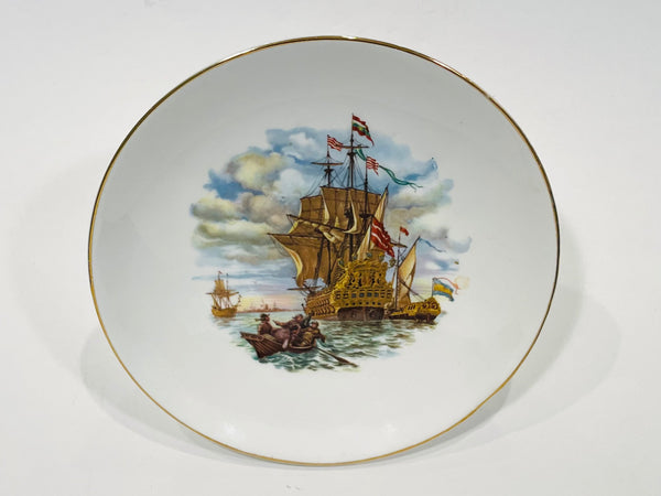 Elizabethan Fine Bone China Made In England Nautical Plate