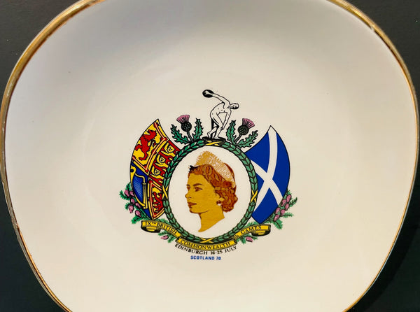 Wheathersby Hanley England IX British Commonwealth Games Queen Elizabeth Collectible Plate 