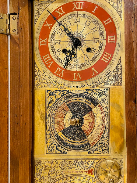 A Sundial Scientific Perpetual Calendar Regulator Winding Italy Wall Clock