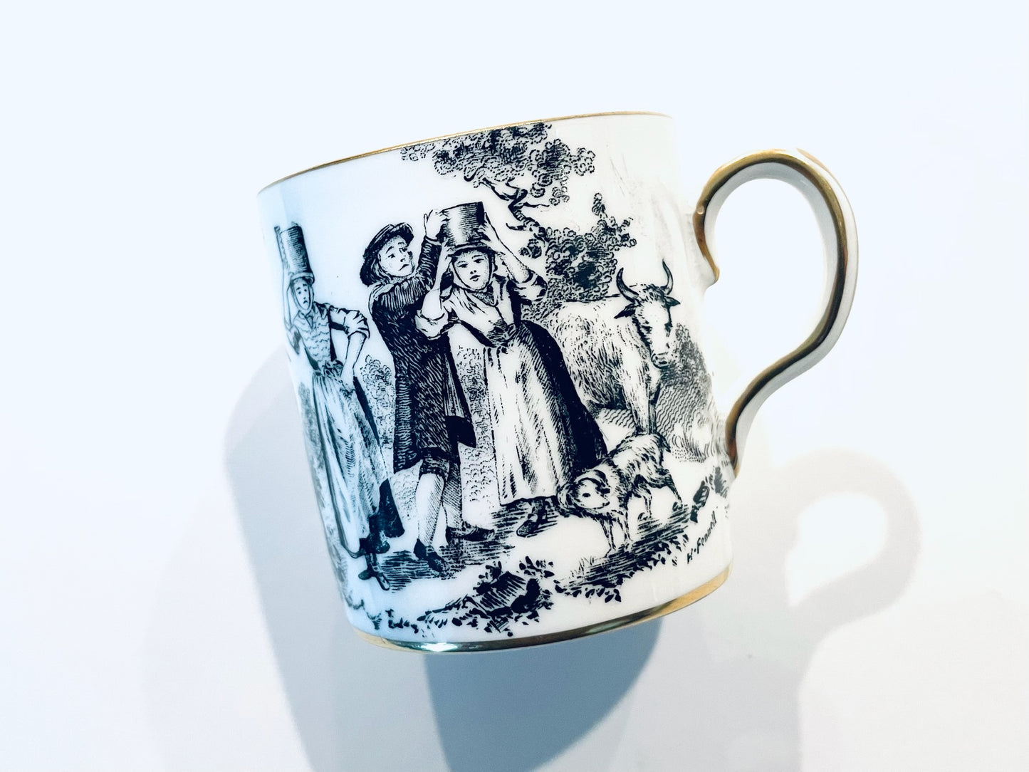 Royal Chelsea Made In England Fine Bone China Pheasant Miniature Cup