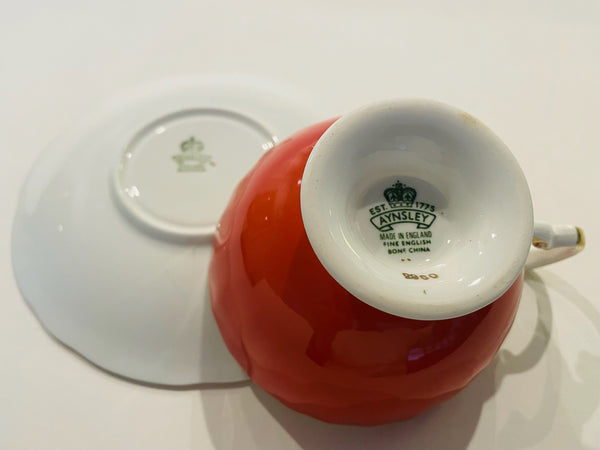 Aynsley England Fine Bone China English Tea Cup Saucer