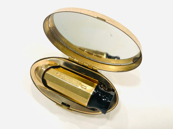 Max Factor Mid Century Mirrored Lipstick Oval Compact