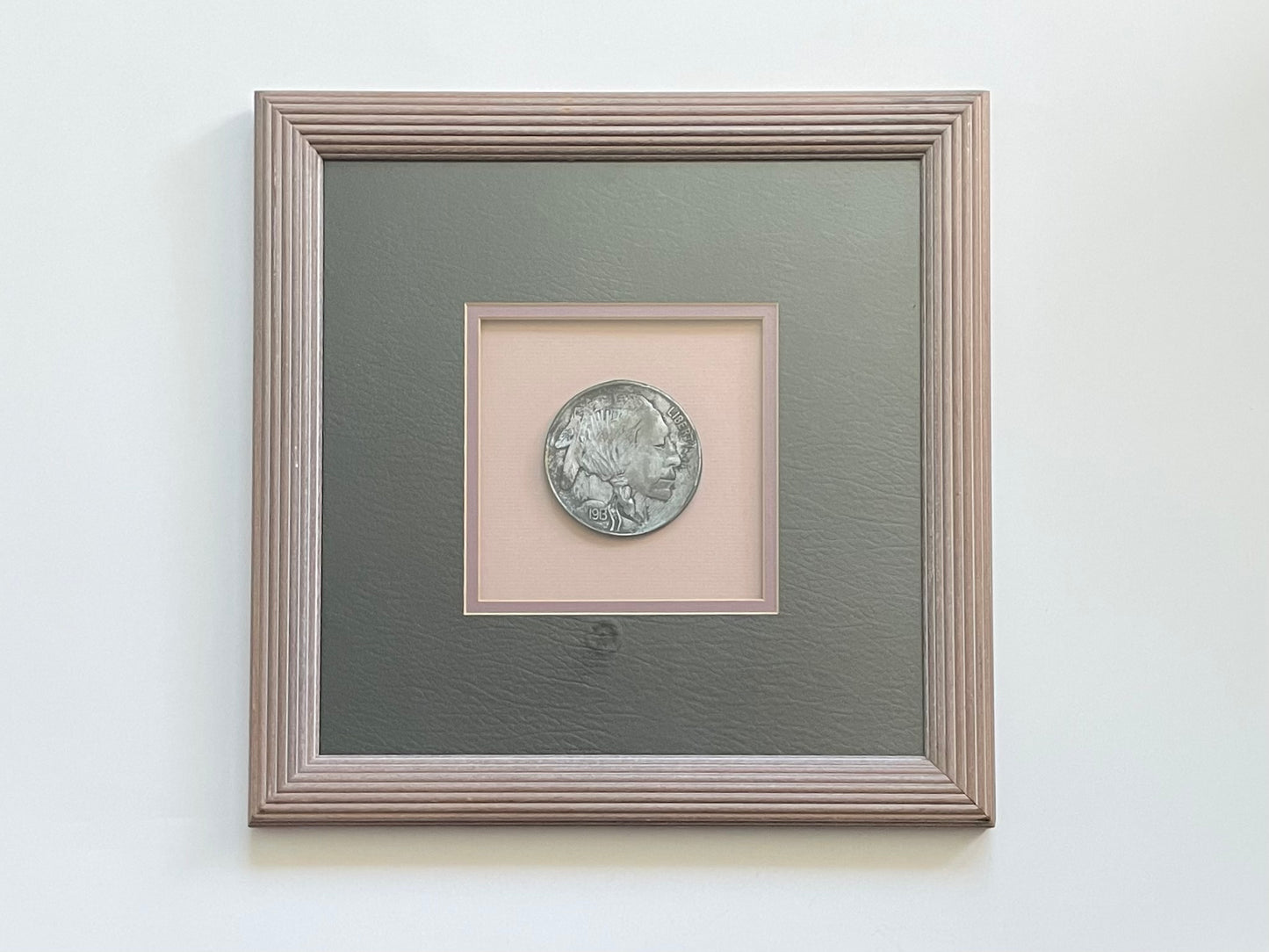 Iconic 1913 Buffalo Nickel American Liberty Encased Framed Art