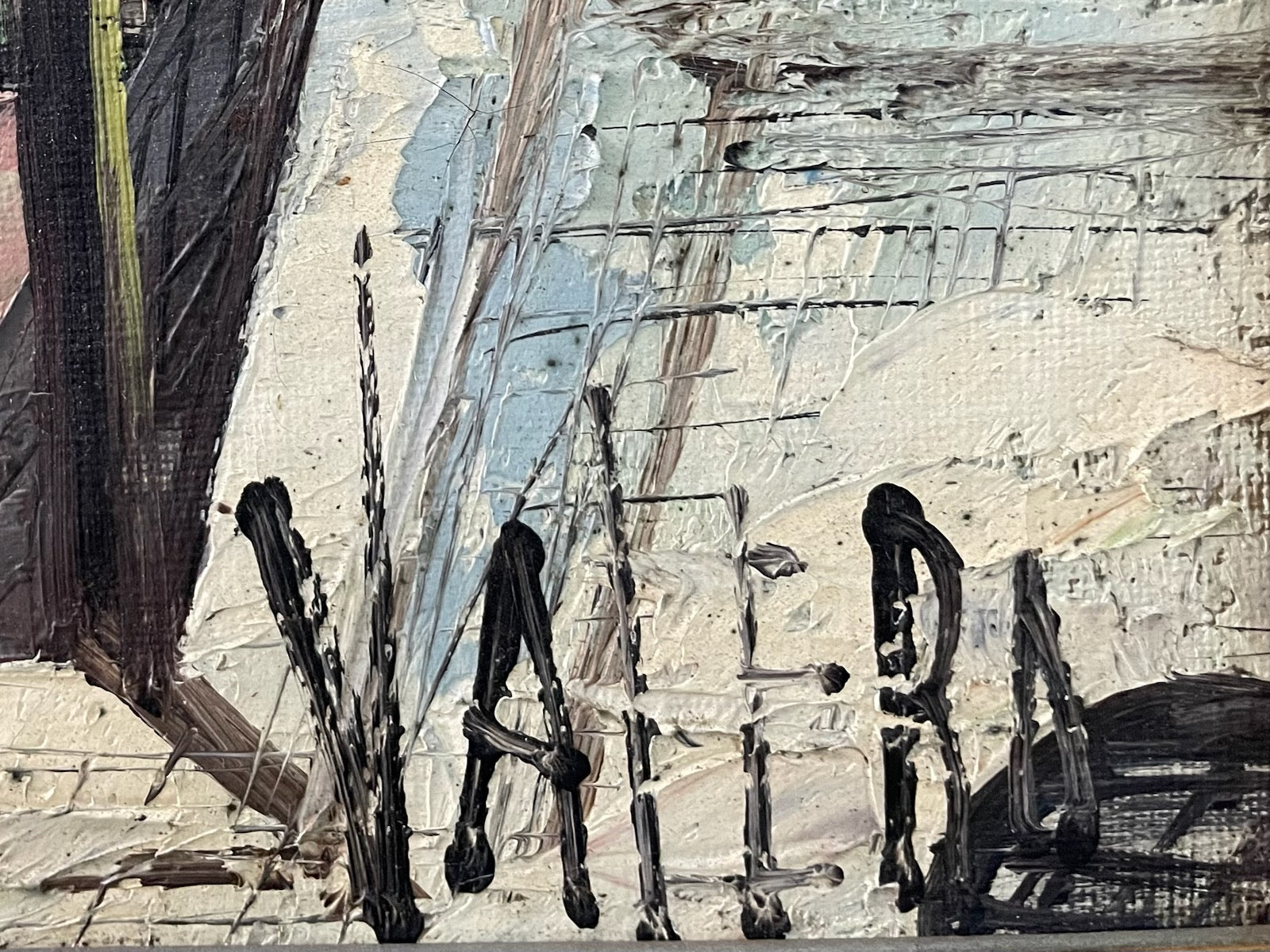 Impressionist Paris Cityscape Oil On Canvas Signed Valera