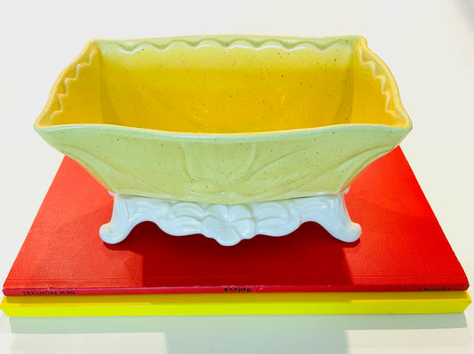 Lane Company California Mid Century Yellow Dove Footed Bowl