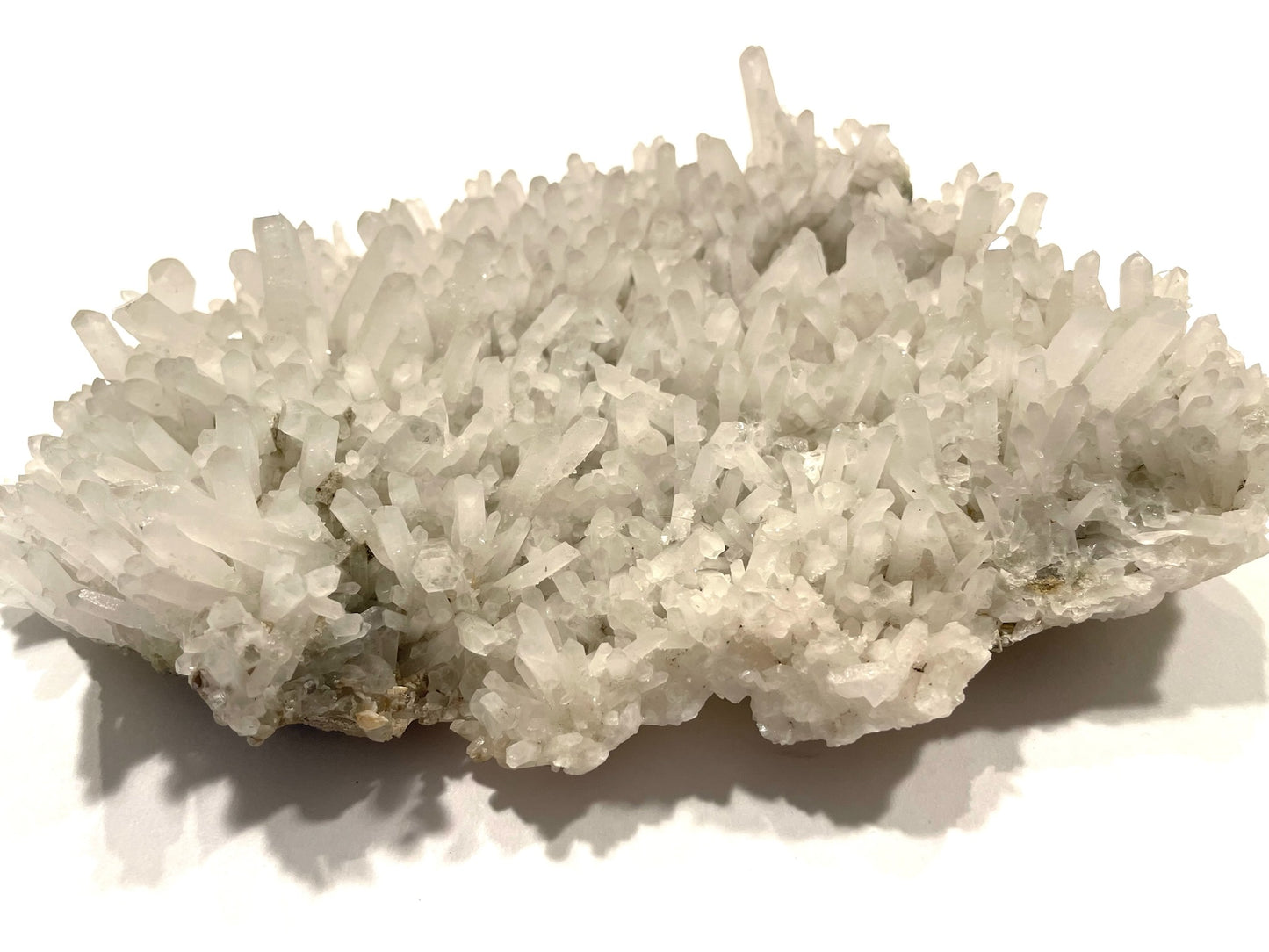 Milky Mineral Quartz Hexagonal Luster Sculpture