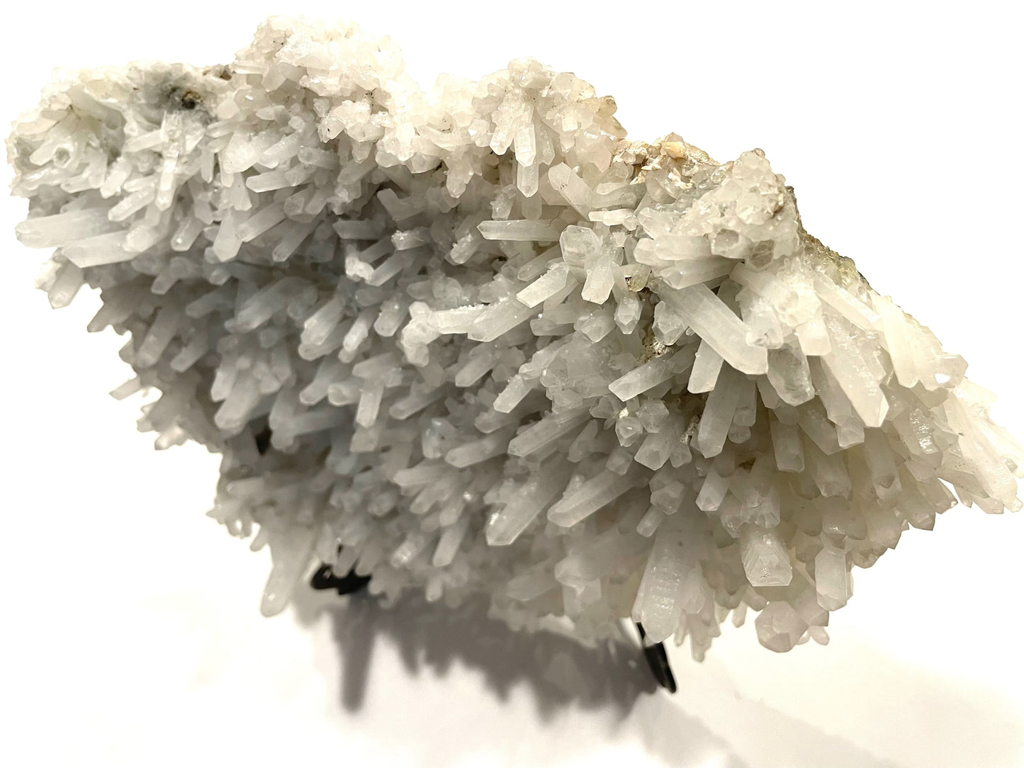 Milky Mineral Quartz Hexagonal Luster Sculpture