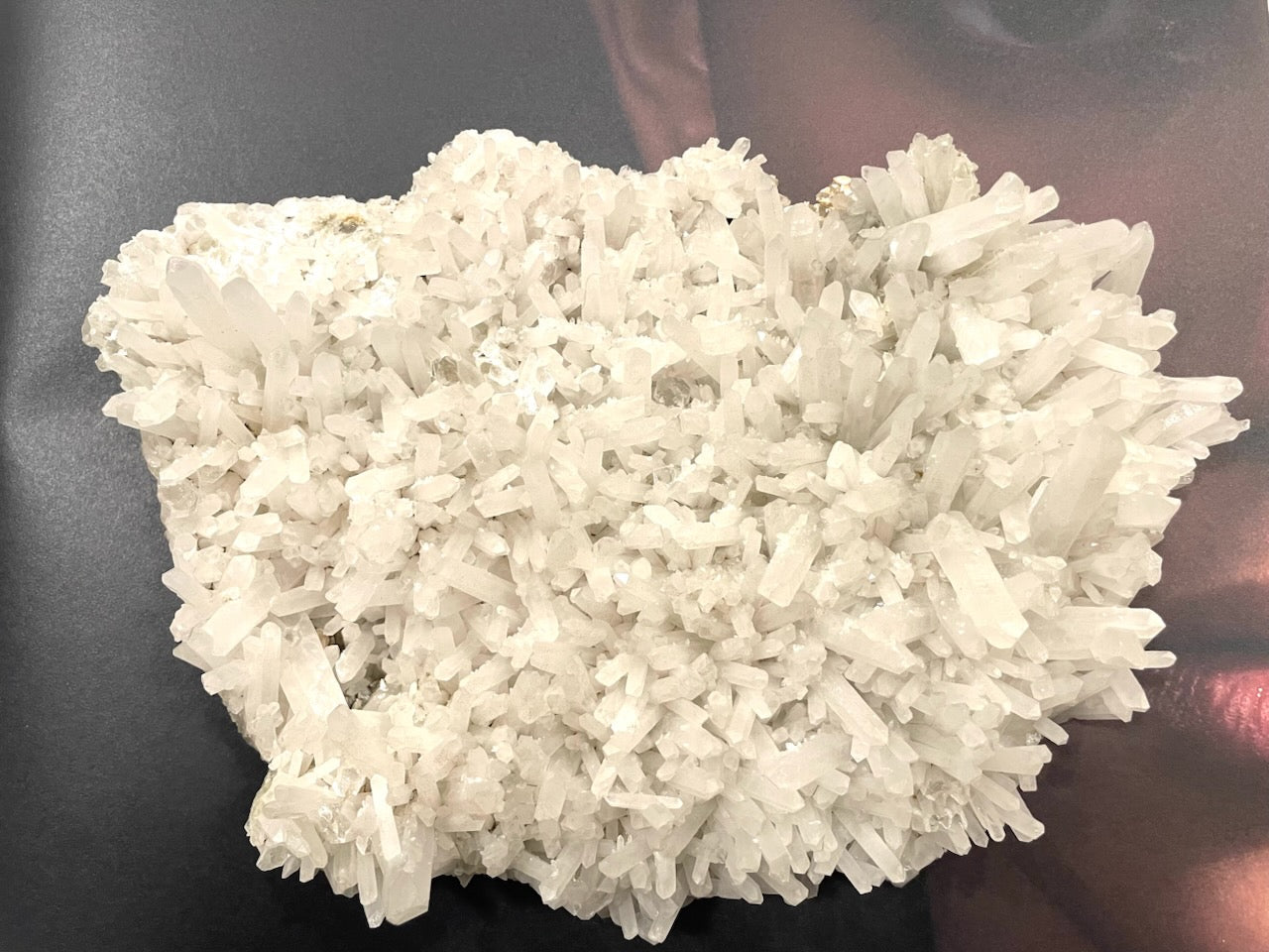 Milky Mineral Quartz Hexagonal Luster Sculpture