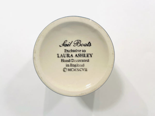 Sail Boats Exclusive To Laura Ashley Hand Decorated Cup in England