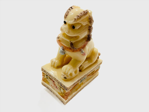 Chinese Foo Dog Hand Decorated Painted Resin Figurine 
