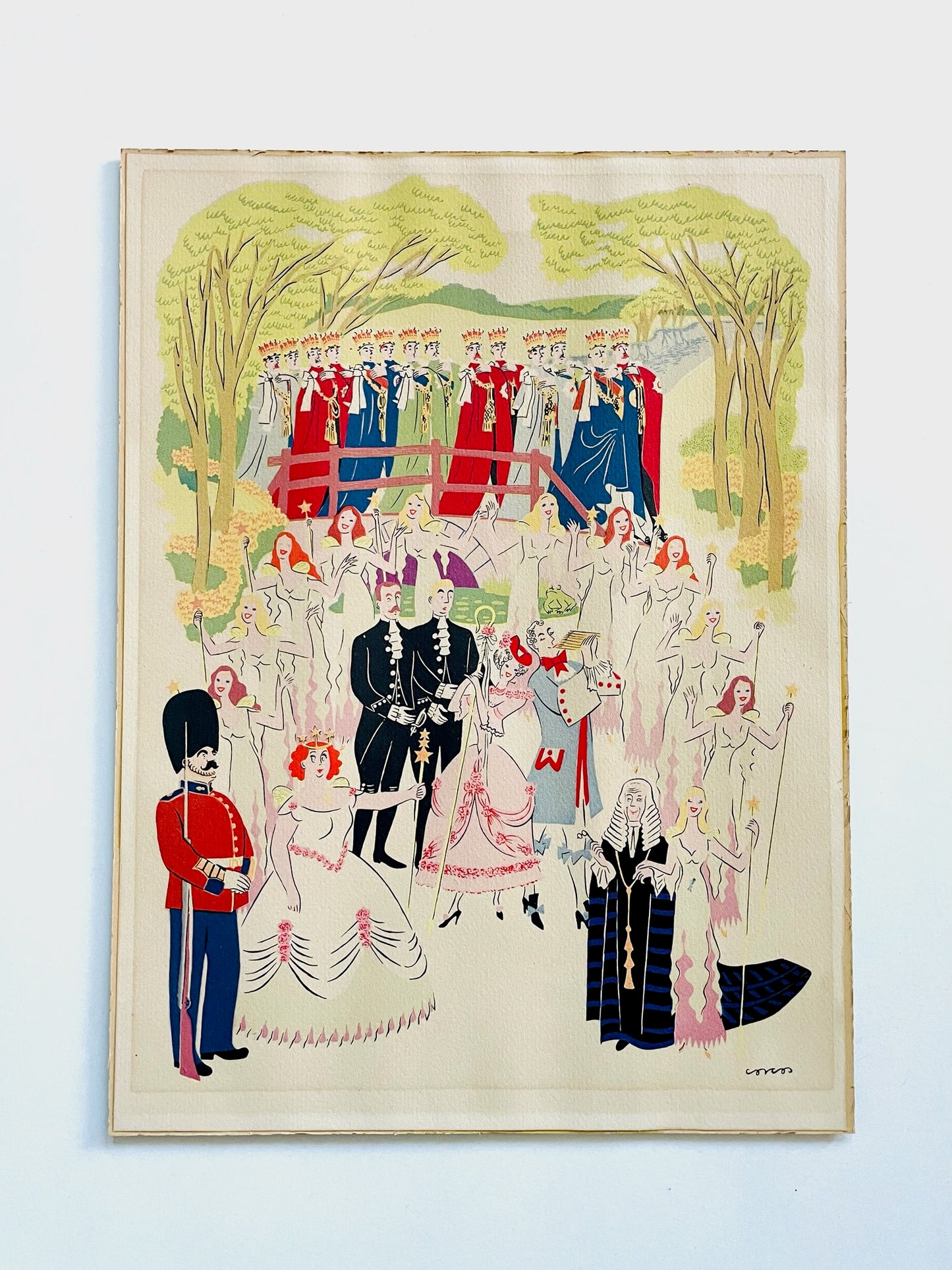 Gilbert and Sullivan Operetta Ruddigore Illustrated Print Lucille Corcos