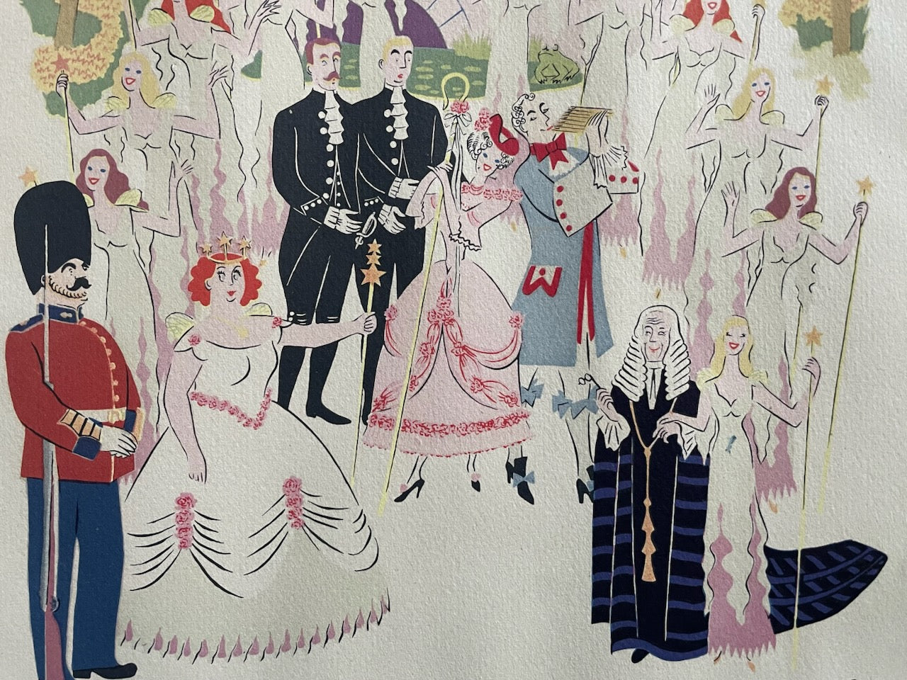 Gilbert and Sullivan Operetta Ruddigore Illustrated Print Lucille Corcos