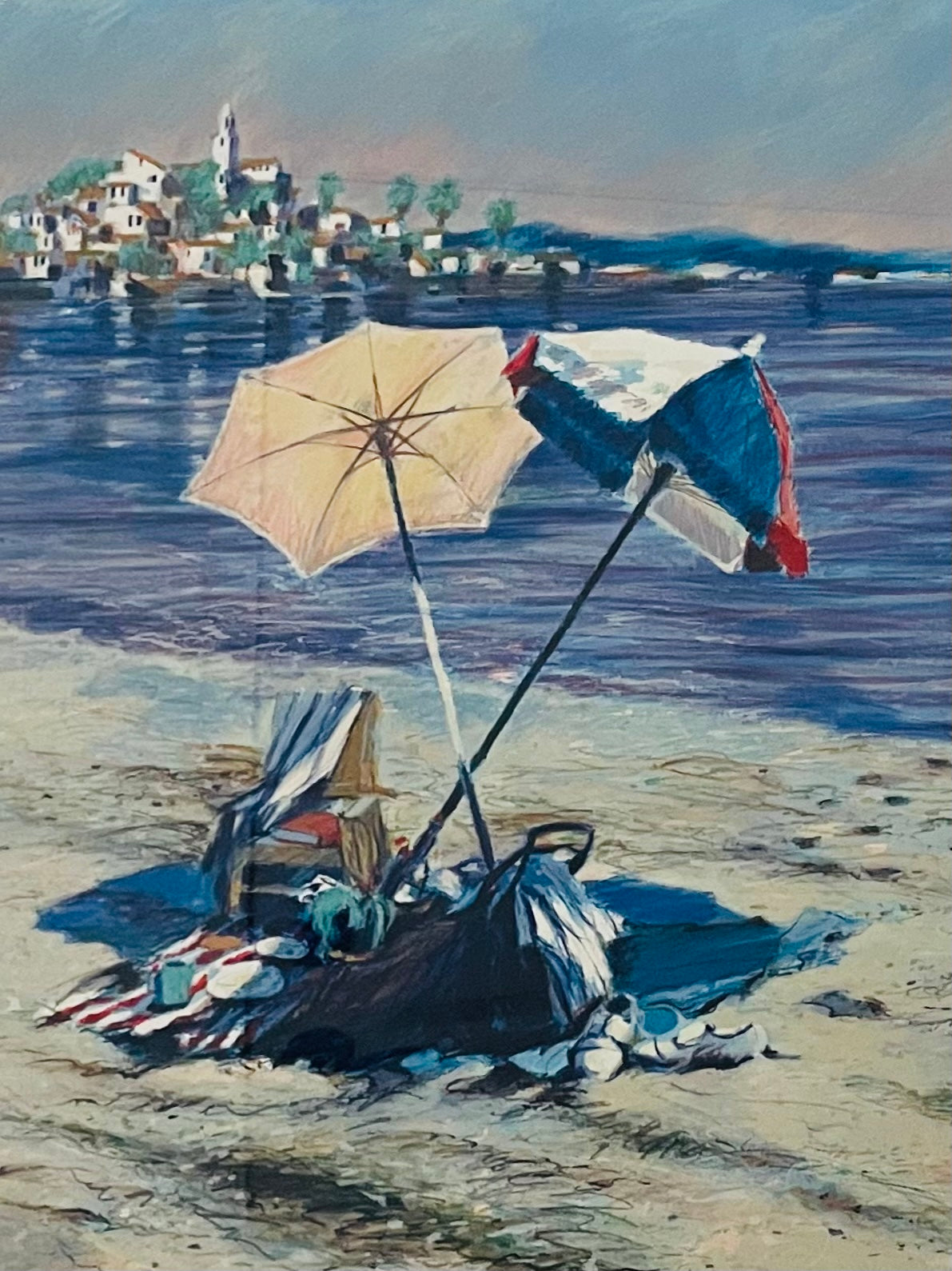 Aldo Luongo Blue Coast Pencil Signed Limited Edition Serigraph 