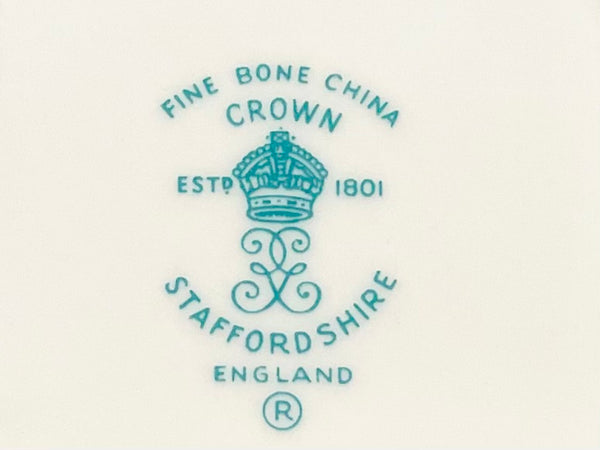 Fine Bone China Crown Staffordshire England Square Bowl
