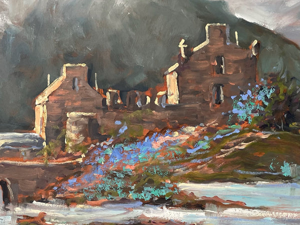 Impressionist Seaside Painting Oil On Canvas  Artist Signed