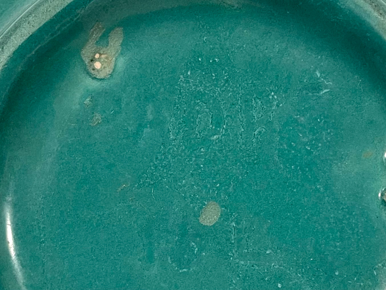 Padre California Vintage Ringware Jade Green Mixing Pottery Bowl With Flame Mark