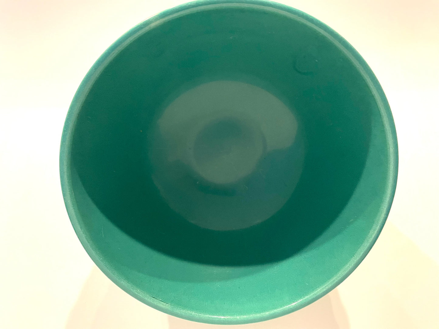 Padre California Vintage Ringware Jade Green Mixing Pottery Bowl With Flame Mark