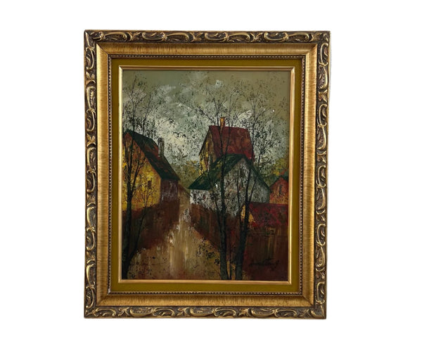 Armstrong Signed Impressionist Oil Painting On Canvas 