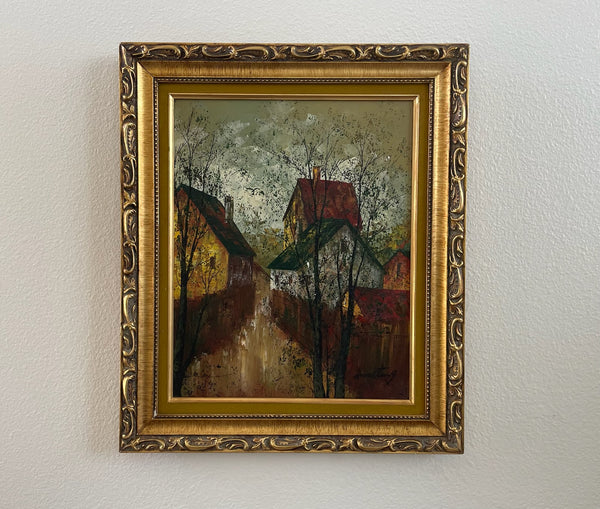 Armstrong Signed Impressionist Oil Painting On Canvas 