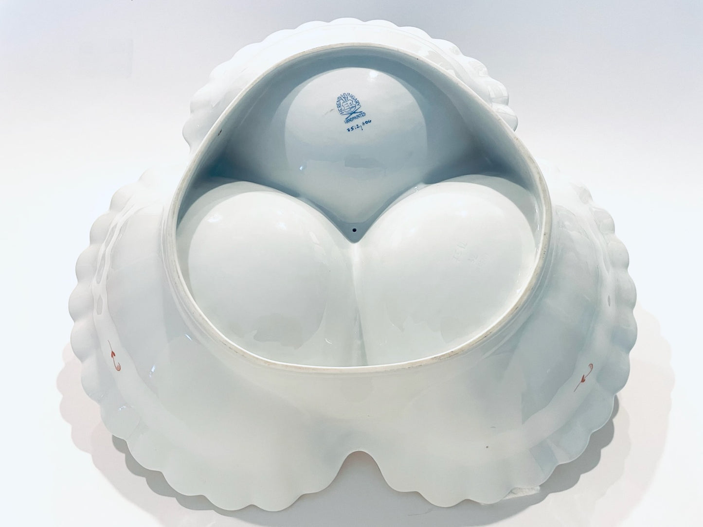 Herend Chinese Bouquet Serving Platter W Twin Open Salt Pepper