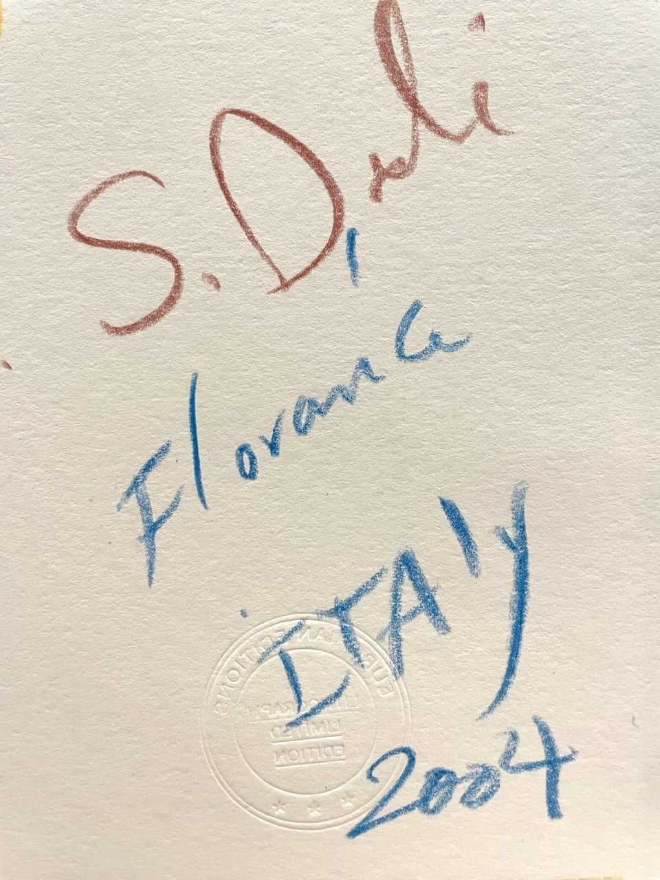 Melting Clock Surrealist Lithograph Attribute Salvador Dali