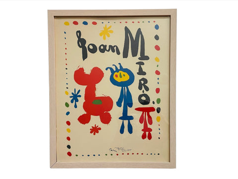 Joan Miro Mid Century Abstract Print Poster Museum Quality 