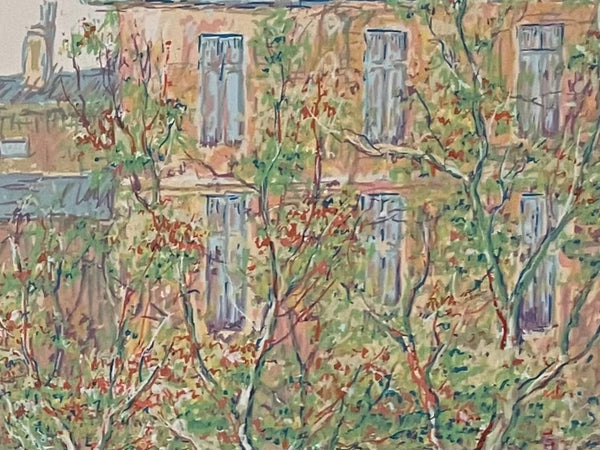 Montmartre Paris Cityscape Impressionist Lithograph Artist Signed Numbered Titled