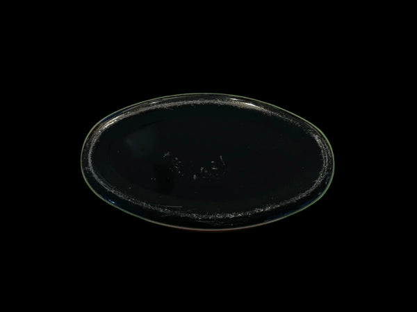 Folk Art Hand Painted Portrait Oval Toleware Metal Box