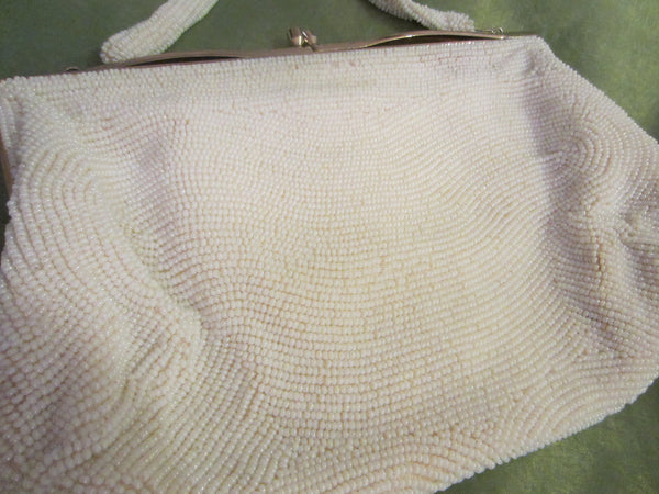 White Beaded Purse Broadway Department Store Japan Exclusive