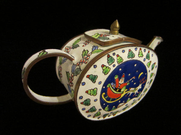 Teapot Style Christmas Trinket Box