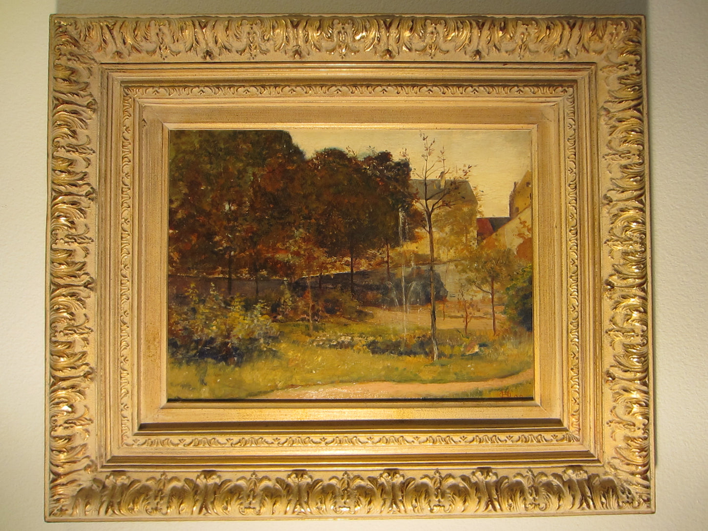 Henri Ottevaere Landscape Impressionist Signed Oil On Board