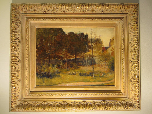 Henri Ottevaere Landscape Impressionist Signed Oil On Board