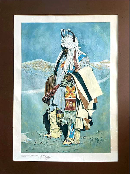 Thomas E Mail The Spring Ceremonies of The Black Feet Begin Signed Lithograph