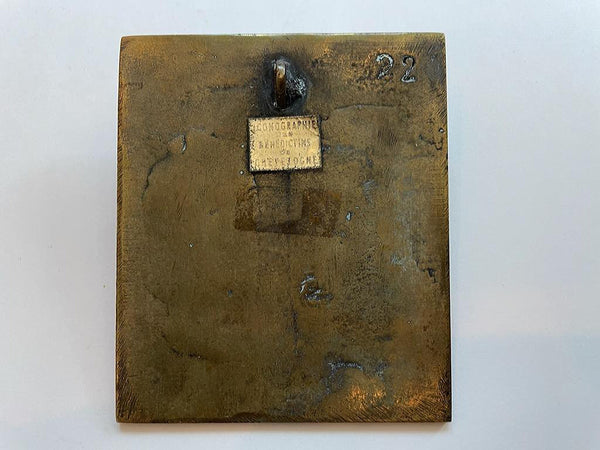 Madonna Child Iconographie Des Renditions de Cheyetogne Bronze Icon