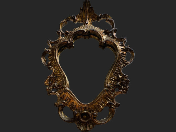 Rococo Style Gilt Mirror Dorato a mano Made In Italy