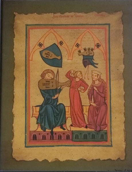 Mary S Clark Decoupage Medieval Opera Signature Panel Print