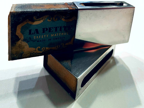 Gorham Sterling Match Box Holders Safety Cover Marked