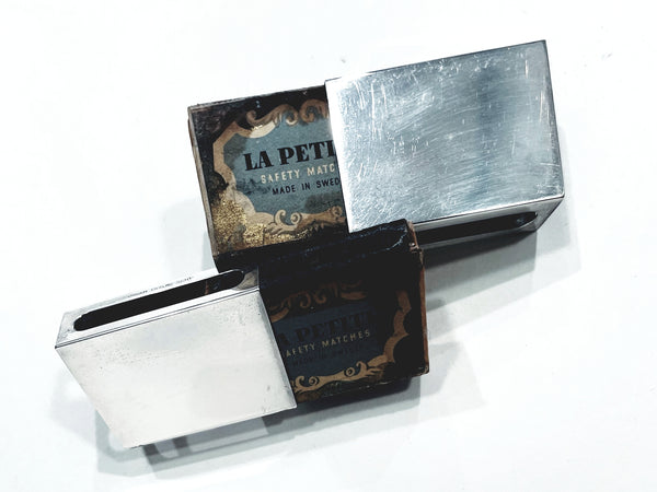 Gorham Sterling Match Box Holders Safety Cover Marked