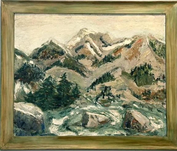 G Waggoner Winter Landscape Forest Scene Oil On Panel  Signed Painting