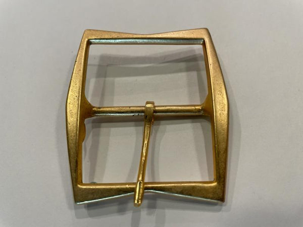 Mid Century Brass Blet Buckle W Cartouche Mark