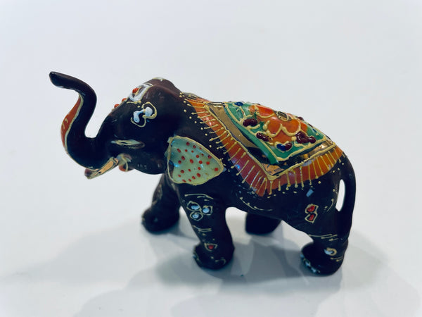 Japan Moriage Style Hand Decorated Porcelain Elephant 